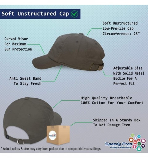 Baseball Caps Custom Soft Baseball Cap Tennis Sports B Embroidery Dad Hats for Men & Women - Dark Grey - C918SIN5H2Z $21.96