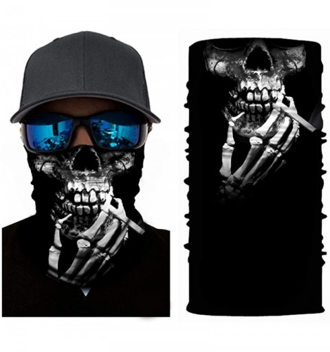 Balaclavas Seamless Bandana Neck Gaiter Face Protection Mask for Men and Women Cycling Running Gear - Black-2 - C7197ZN92AZ $...