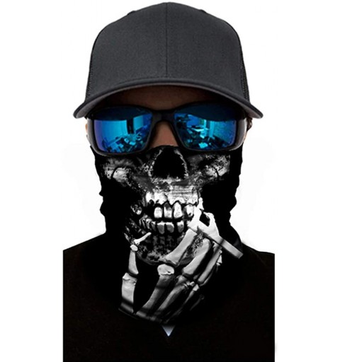Balaclavas Seamless Bandana Neck Gaiter Face Protection Mask for Men and Women Cycling Running Gear - Black-2 - C7197ZN92AZ $...