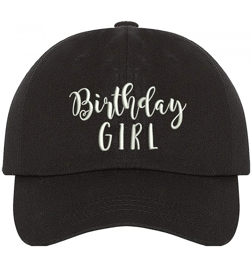 Baseball Caps Birthday Girl Dad Hat - Baseball Cap - Black - CS18NYSAQZ0 $14.94