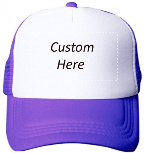 Baseball Caps Customize Your Own Design Text Photos Logo Adjustable Hat Hiphop Hat Baseball Cap - Purple-white - C018L862ZTE ...
