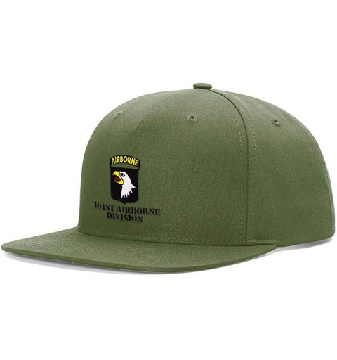 Baseball Caps Army 101st Airborne Division Embroidered Richardson Hat - 255 Pinch Front Olive - CQ18SW5YD2X $25.58