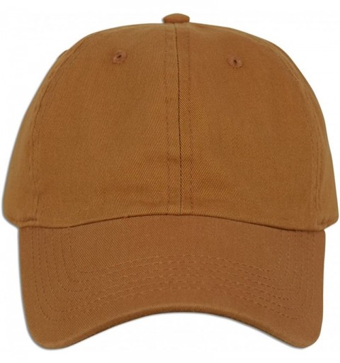 Baseball Caps Cotton Classic Dad Hat Adjustable Plain Cap Polo Style Low Profile Unstructured 1400 - Copper - CW18337IXW9 $10.06