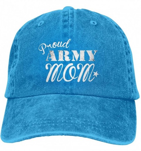 Baseball Caps Proud Army Mom Mom Hat Baseball Cap Washed Denim Cotton Adjustable Hat Dad Hat Great Gift for Mother's Day - Bl...