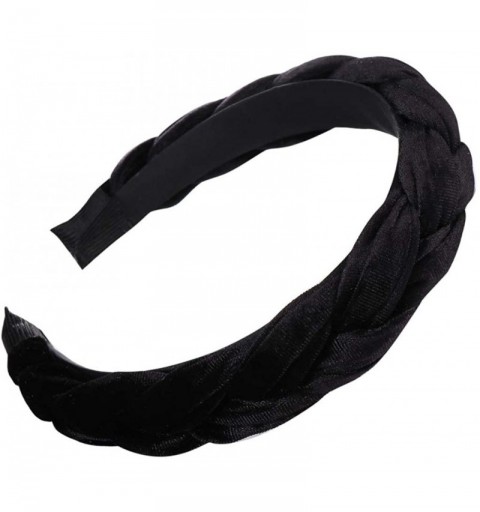 Headbands Padded Headbands Knotted Headbands for Women Velvet Turban Headbands for Women Twist Knot Headband - CS18X9WE34M $9.32