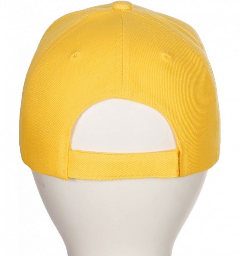 Baseball Caps Classic Baseball Hat Custom A to Z Initial Team Letter- Yellow Cap White Black - Letter D - CX18IDTZH07 $9.68