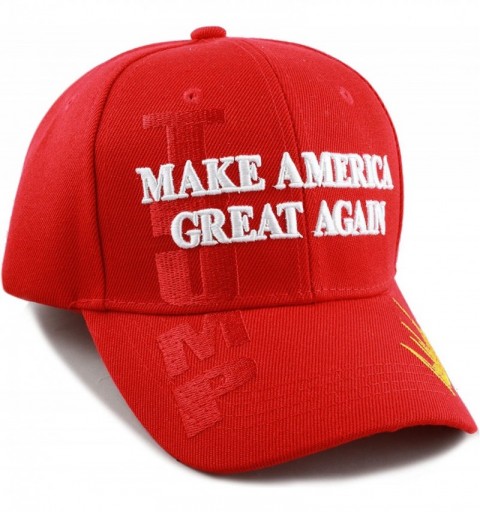 Baseball Caps Original Exclusive Donald Trump 2020" Keep America Great/Make America Great Again 3D Cap - 2. Red-flag - CM18DW...