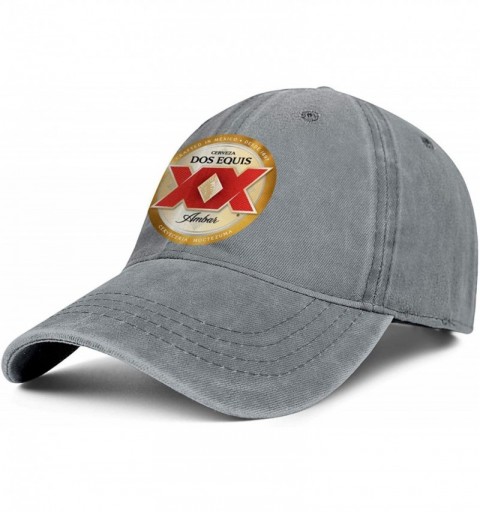 Baseball Caps Denim Hat Dos-Equis-Logo- Unisex Washed Distressed Baseball-Cap Twill Adjustable Dad-Hat - Dos Equis Beer-6 - C...