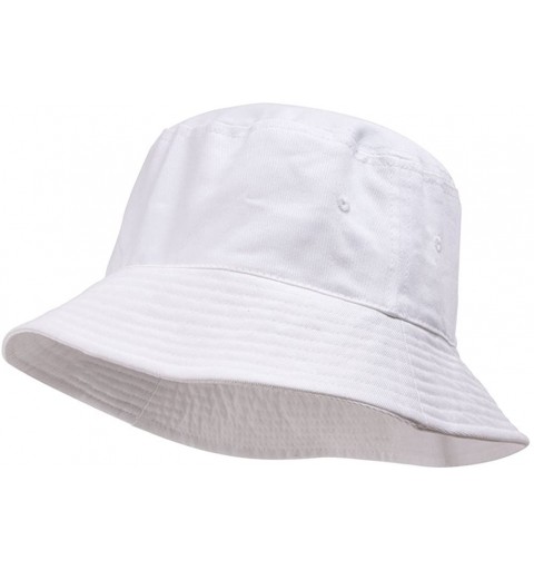 Baseball Caps Blank Cotton Bucket Hat - White - CO11Y938V1L $8.28