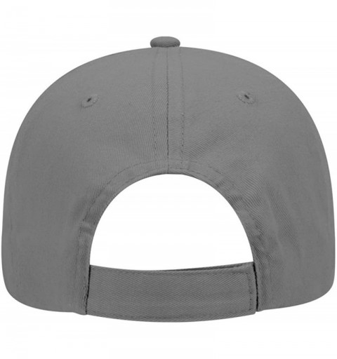 Baseball Caps Brushed Cotton Twill 6 Panel Low Profile Baseball Cap - Gray - CR180D3NKAS $13.39