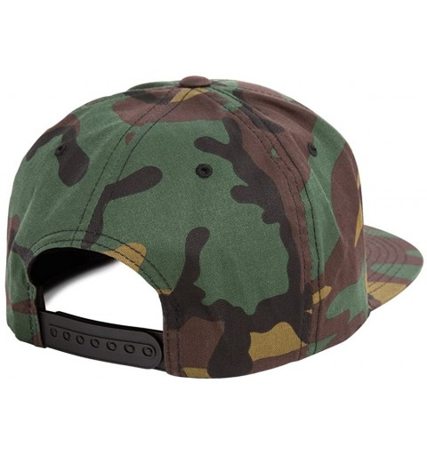 Baseball Caps Classic Wool Snapback with Green Undervisor Yupoong 6089 M/T - Tiger Camo - CB12LC2JXAX $13.64