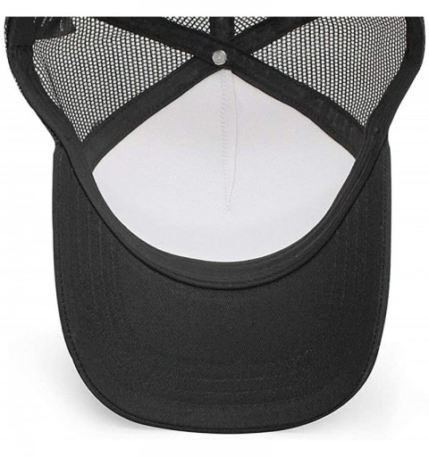 Baseball Caps Men Novel Baseball Caps Adjustable Mesh Dad Hat Strapback Cap Trucks Hats Unisex - Black - C718AH0ASN4 $18.64