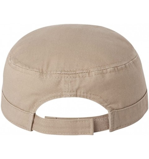 Baseball Caps Cotton Twill Cadet Military Style Hat Cap - Khaki - C412MXYHIYL $11.91