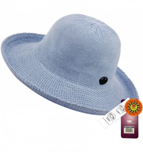 Sun Hats Women's Victoria Straw Hat cl2686 - Indigo Blue - CN182XNRMEU $20.27