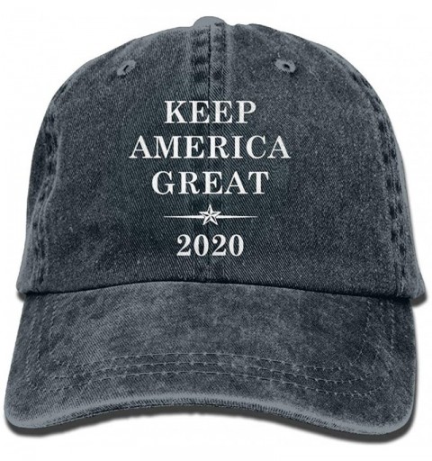 Baseball Caps 2020 Keep America Great Unisex Trucker Hats Dad Baseball Hats Driver Cap - Navy - CF18KY9KMQZ $13.20