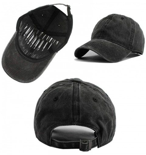 Baseball Caps Women's&Men's Pocket Design Adjustable Washed Baseball Cap Unisex Hats - Gray - CM193UA5QI4 $19.88