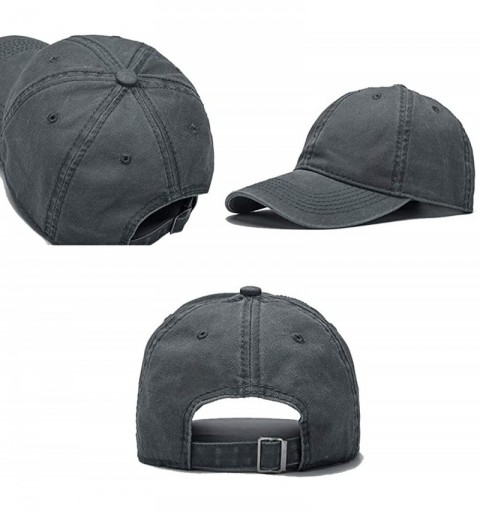 Baseball Caps Women's&Men's Pocket Design Adjustable Washed Baseball Cap Unisex Hats - Gray - CM193UA5QI4 $19.88
