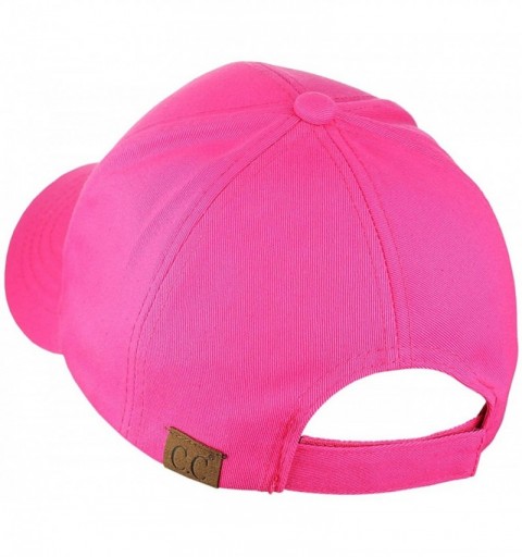 Baseball Caps Women's Embroidered Quote Adjustable Cotton Baseball Cap- Wine o'clock- Hot Pink - C1180Q8SEW2 $14.12