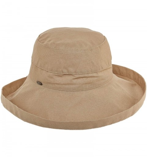 Sun Hats Women's Cotton Hat with Inner Drawstring and Upf 50+ Rating - Desert - CV1130G37BH $36.42