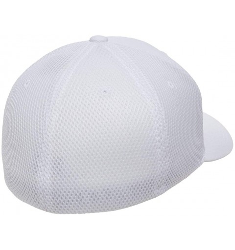 Baseball Caps Men's Ultrafibre Airmesh Fitted Cap- White- Large/X-Large - CX18UZQ2U7E $9.85