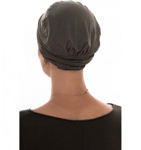 Skullies & Beanies Bamboo Couture Cap- Cancer Headwear for Women - Luxury Bamboo - Denim - CZ180WLQ0N7 $20.88
