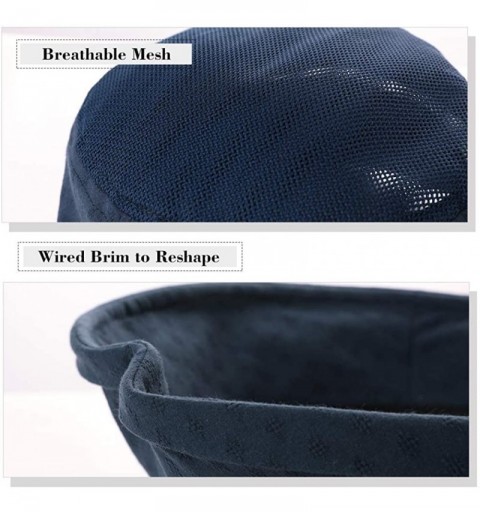 Bucket Hats Fishing Bucket Hat for Men Women Foldable UPF50+ Chin Strap - 99749_light Yellow - C618RZUTI8S $13.62