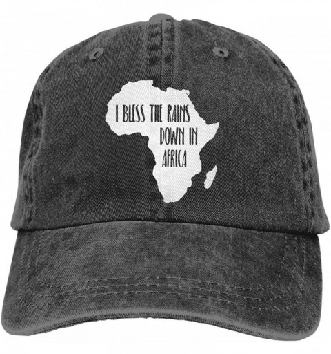 Baseball Caps I Bless The Rains Down in Africa Unisex Baseball Hat Cowboy Cap Sun Hats Trucker Hats - One Size - black - CY18...