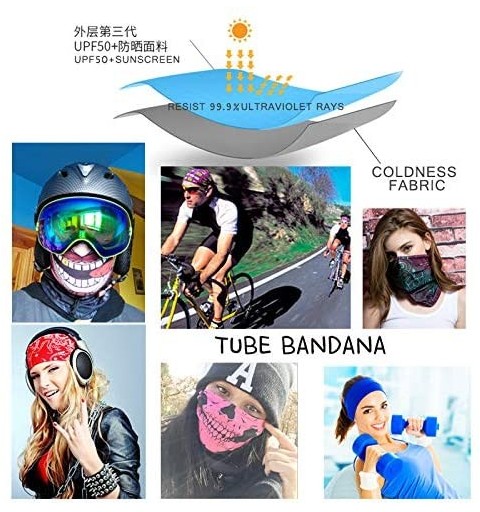 Balaclavas Cycling Face Coverings Bandanas Sports for Dust-Balaclava- Headwrap- Helmet Liner for Men and Women - H - CN197YD9...