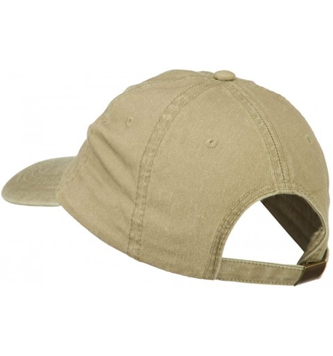 Baseball Caps I'd Rather Be Fishing Embroidered Washed Cotton Cap - Khaki - C111ONYW20R $24.52