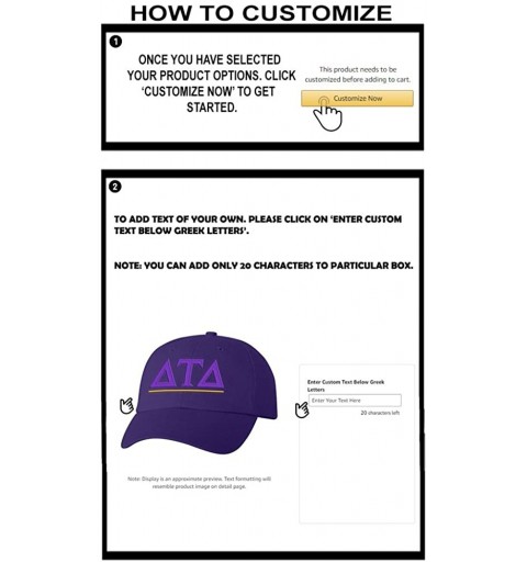 Skullies & Beanies Personalized Delta Tau Delta DTD Greek Line Hat - Purple - C718C5932OM $21.91
