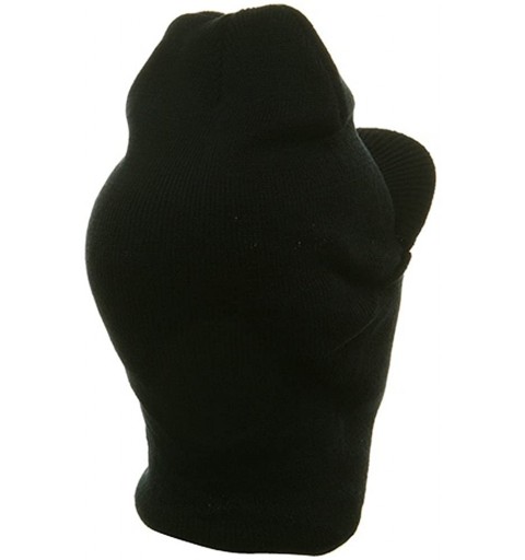 Balaclavas Visor One Hole Ski Mask - Black - Black - CN113RD0Y3R $9.15