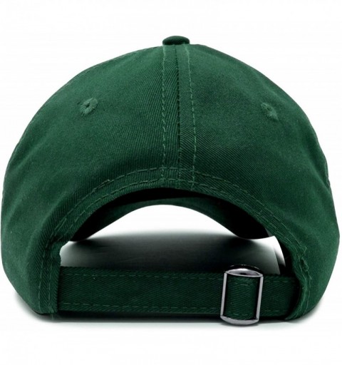Baseball Caps Camp Hair Don't Care Hat Dad Cap 100% Cotton Lightweight - Dark Green - CR18SC9CTYH $15.54