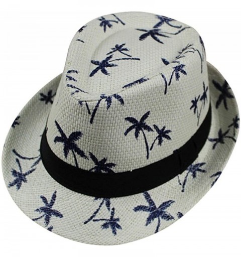 Sun Hats Womens Sun Hat Floppy Foldable Ladies Women Maple Leaf Straw Beach Summer Hat Cap - White - C418IQ8CQAA $10.59