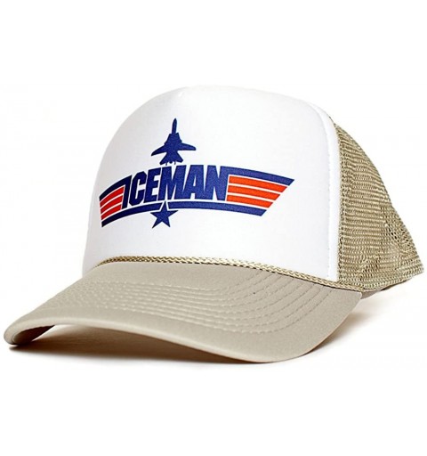 Baseball Caps Iceman Unisex-Adult Trucker Cap Hat -One-Size Multi - Gray/White - C31293ML2ZT $13.63