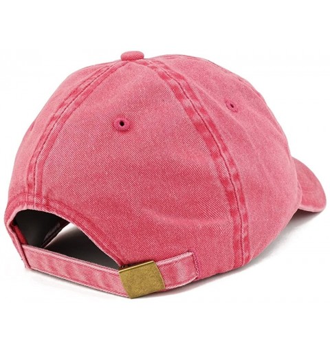 Baseball Caps Established 1980 Embroidered 40th Birthday Gift Pigment Dyed Washed Cotton Cap - Red - C3180N29UNX $20.66