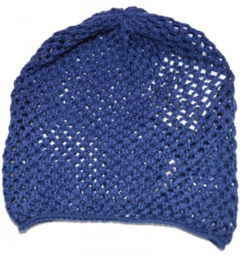 Skullies & Beanies Women's Open Knit Beanie Hat - Navy - CJ1271I5CF3 $7.90