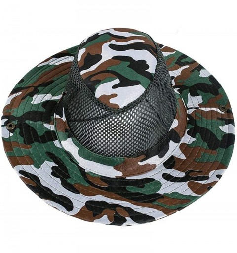 Sun Hats Men Fashion Summer Spring Outdoor Sun Protection Mountaineering Hat Sun Hats - Green - CD18WGGNY4K $26.09