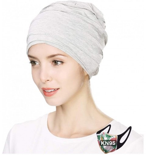 Skullies & Beanies Headwrap Cover Sleep Cap for Women Patient Chemo Scarf Soft Stretch Breathable - CX197Y9YT5A $23.93