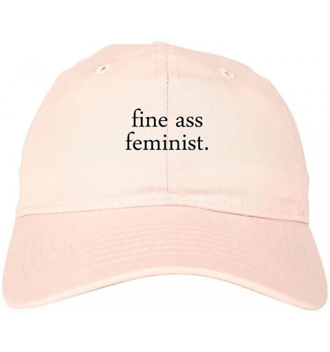 Baseball Caps Fine Ass Feminist Womens Dad Hat Baseball Cap - Pink - CL12B5RQFVV $26.20
