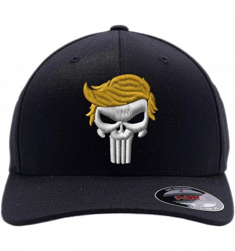 Baseball Caps Custom Embroidered President 2020"Keep Your HAT Great. Punisher Trump 6277 Flexfit Hat. - Black - CO18O85L3OS $...
