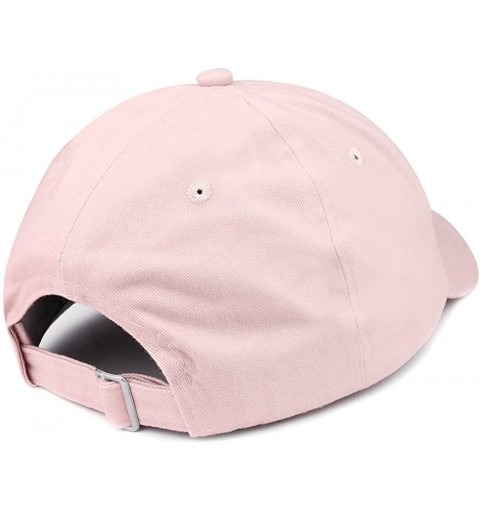 Baseball Caps Boston Terrier Embroidered Brushed Cotton Dad Hat Ball Cap - Light Pink - CY180D02M0D $16.56