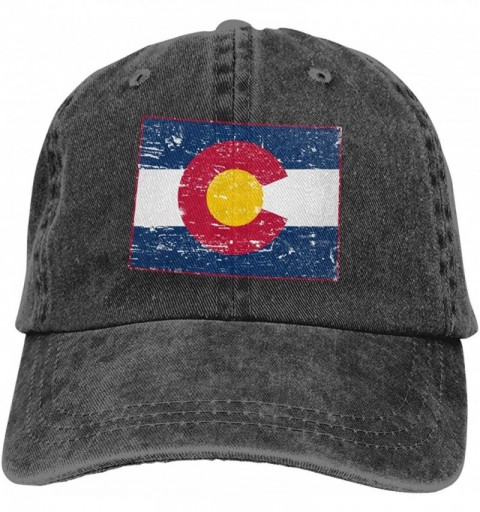 Baseball Caps Unite States Flag Map Shape Design Denim Fabric Baseball Hat Adjustable Jeans Cap - Colorado State - CH18U3QYIX...