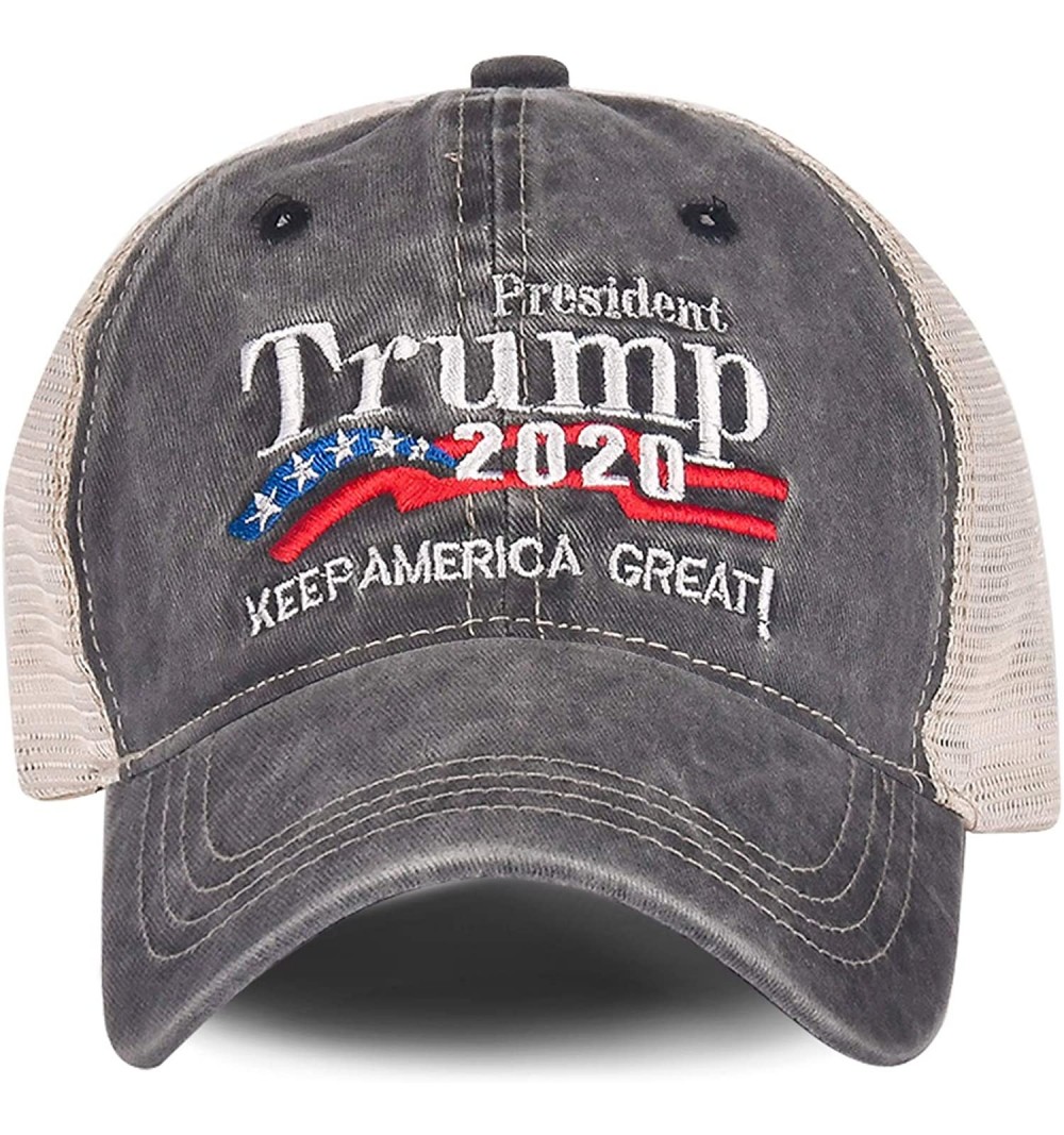 Baseball Caps Donald Trump 2020 Hat Keep America Great Embroidered MAGA USA Adjustable Baseball Cap - A-1-grey - CH1944OHON8 ...