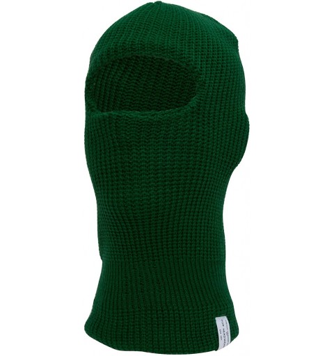 Skullies & Beanies Face Ski Mask 1 Hole - Forest Green - CO11BK3IKUF $9.75