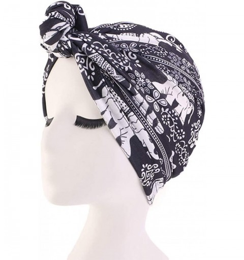 Skullies & Beanies Women Turban Hat Hair Wrap African Jersey Magic Headband Turbans Headwrap Bohemian Boho Chemo Cap - C718Y5...