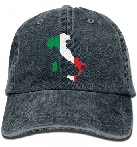 Baseball Caps Italia Italy Italian Map Mens&Womens Vintage Style Classic Outdoor Cap Baseball Cap - Navy - CG185LEEQU3 $20.17