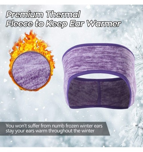 Headbands Headbands Stretch Earmuffs Wear Full - purple - CL1926YZ0CY $10.75