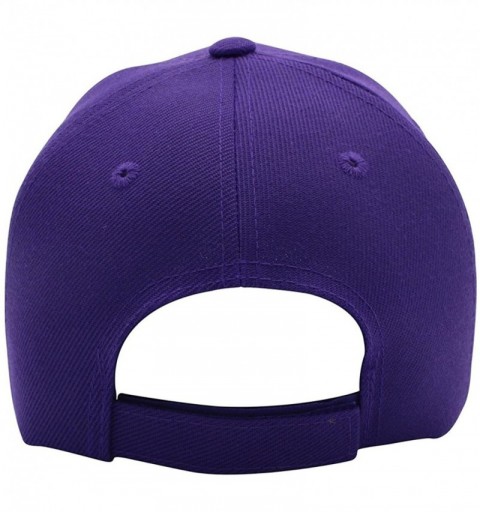 Baseball Caps Classic Baseball Hat Custom A to Z Initial Team Letter- Purple Cap White Black - Letter L - CF18NXYCXC8 $13.07