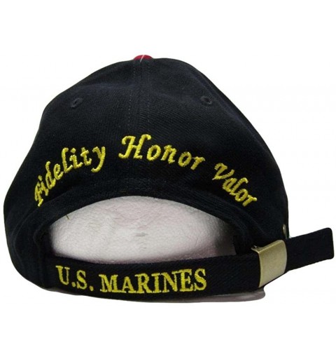 Baseball Caps Marines Marine Corps EGA 3rd Division Fidelity Honor Valor Cap Hat 4-07-C Black - CS18845LCHC $10.55