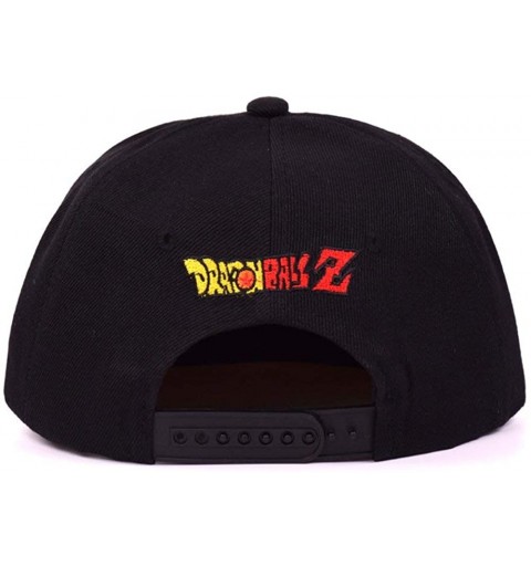 Baseball Caps Dragon Ball Z Goku Baseball Cap Hat Canvas Cap Hip-Hop Flat Adjustable Hat - Black - CO189N25I93 $14.25